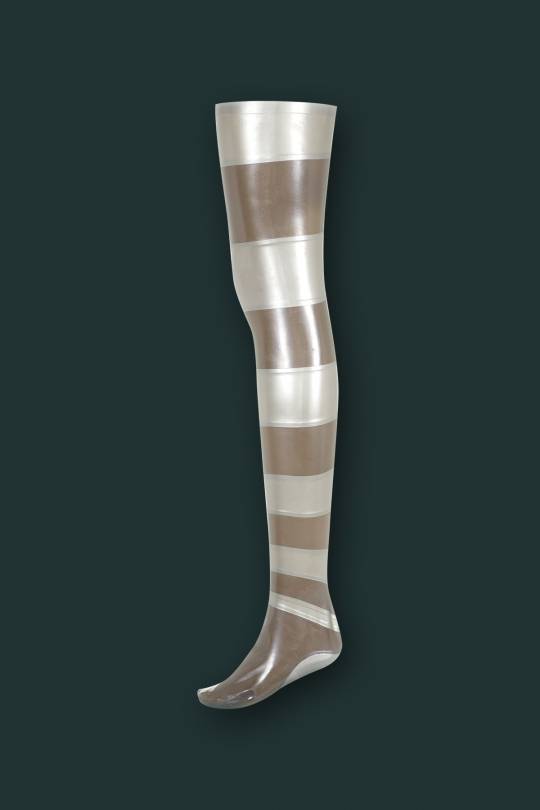 Latex Striped stockings